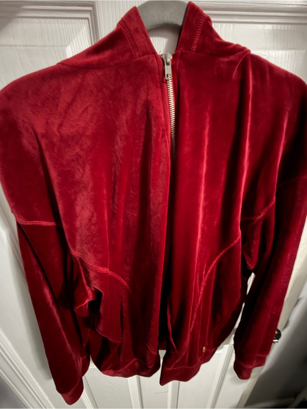 LIVI for Lane Bryant Deep Red Burgundy Velvet Zip Hoodie! PLUS SIZE SOFT